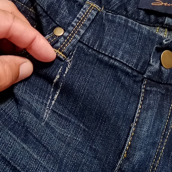 SEVEN7 Jeans Womens 12 BLUE BOOTCUT BOOT Denim Preowned - Picture 2 of 8